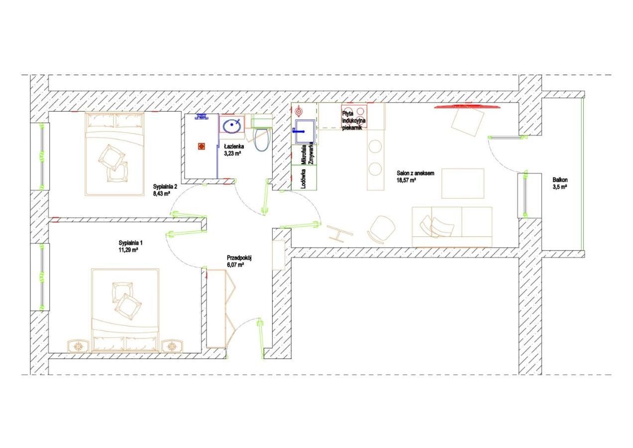 Apartament Apartament 3 Pokoje Balkon 50M2 Wyposazone Parking Wrocław Zewnętrze zdjęcie